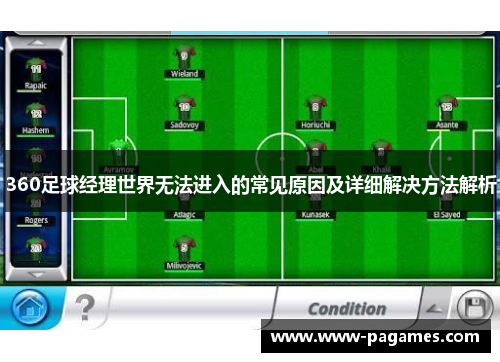 360足球经理世界无法进入的常见原因及详细解决方法解析 360足球经理世界无法进入的常见原因及详细解决方法解析