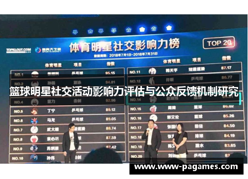 篮球明星社交活动影响力评估与公众反馈机制研究